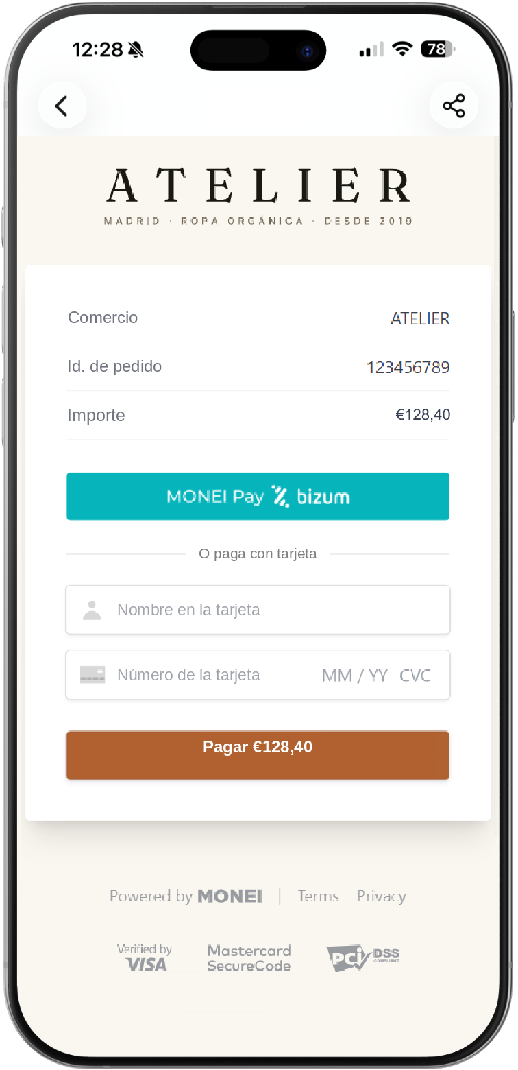 Aplicación TPV de MONEI