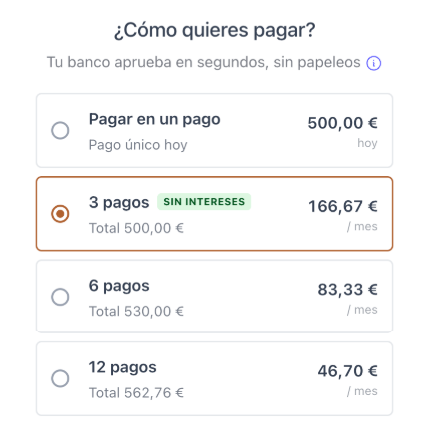 MONEI Flex checkout screenshot